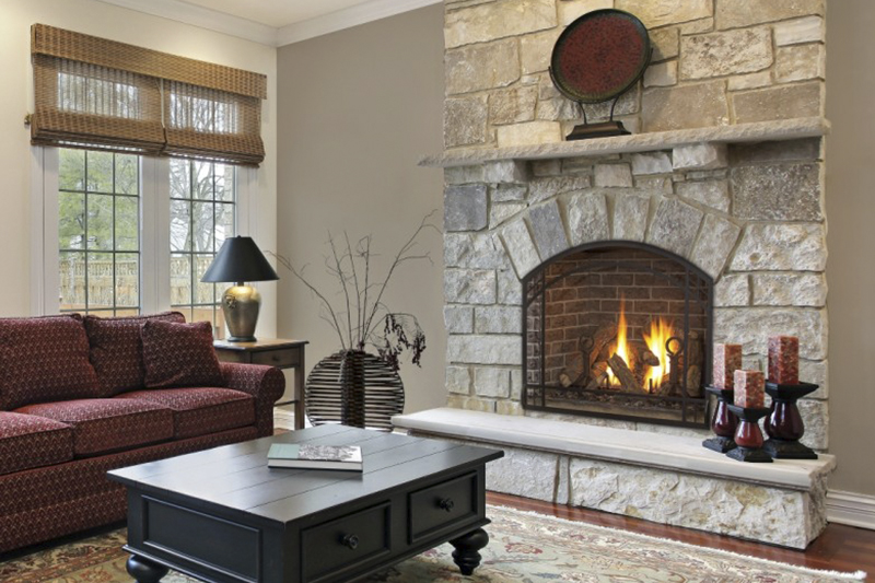 Gas Fireplace in sitting room